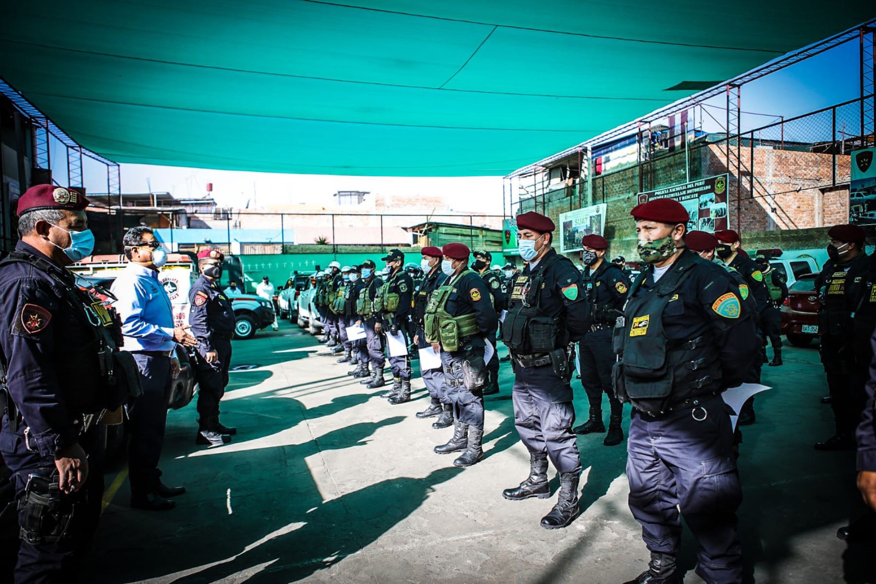 El Gobierno Regional de Arequipa desarrolló campaña de descarte de covid-19 y detectó a seis policías contagiados. Foto: ANDINA/Difusión