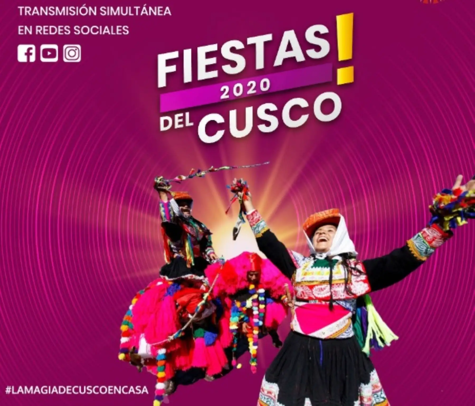 Por primera vez, después de 76 años, la ciudad de Cusco celebra su mes jubilar sin actividades públicas. La inmovilización social debido a la pandemia del covid-19 que afecta al Perú y al mundo, obligó a replantear la manera de conmemorar este trascendental acontecimiento para hacerlo de forma virtual, aprovechando el gran impacto de las tecnologías de la información y comunicación. ANDINA/Difusión