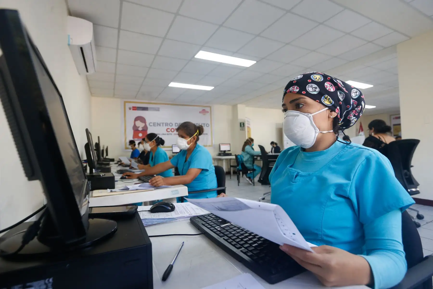Minsa realiza visitas domiciliarias para detectar infectados por coronavirus. Foto: ANDINA/Minsa