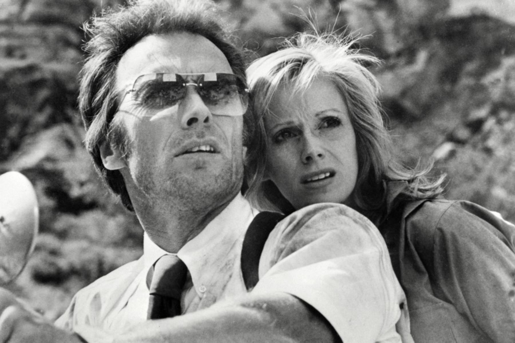 El actor estadounidense Clint Eastwood y su esposa Sandra Locke en 1977. Foto: AFP