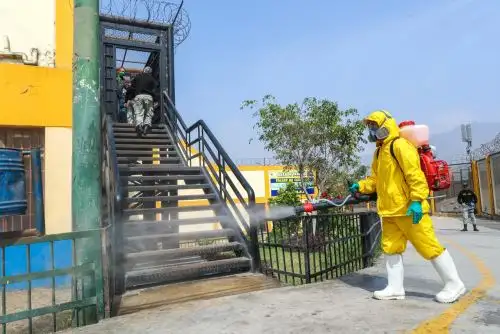 Inpe realizó más de 450 acciones de desinfección en penales del Perú. Foto: ANDINA/Difusión.
