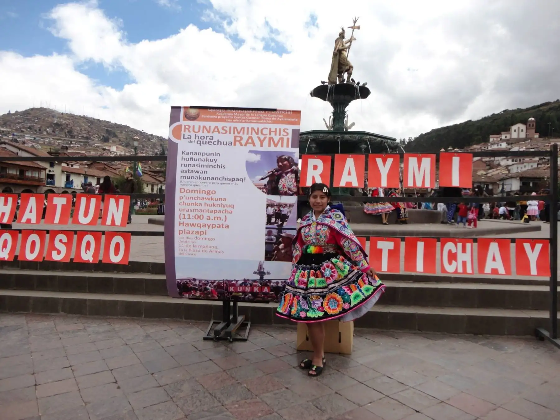 Conoce a Inés Quispe, "Qorich’aska", docente cusqueña que enseña quechua de manera virtual y es sensación en redes sociales. Foto: Facebook/Vive el quechua
