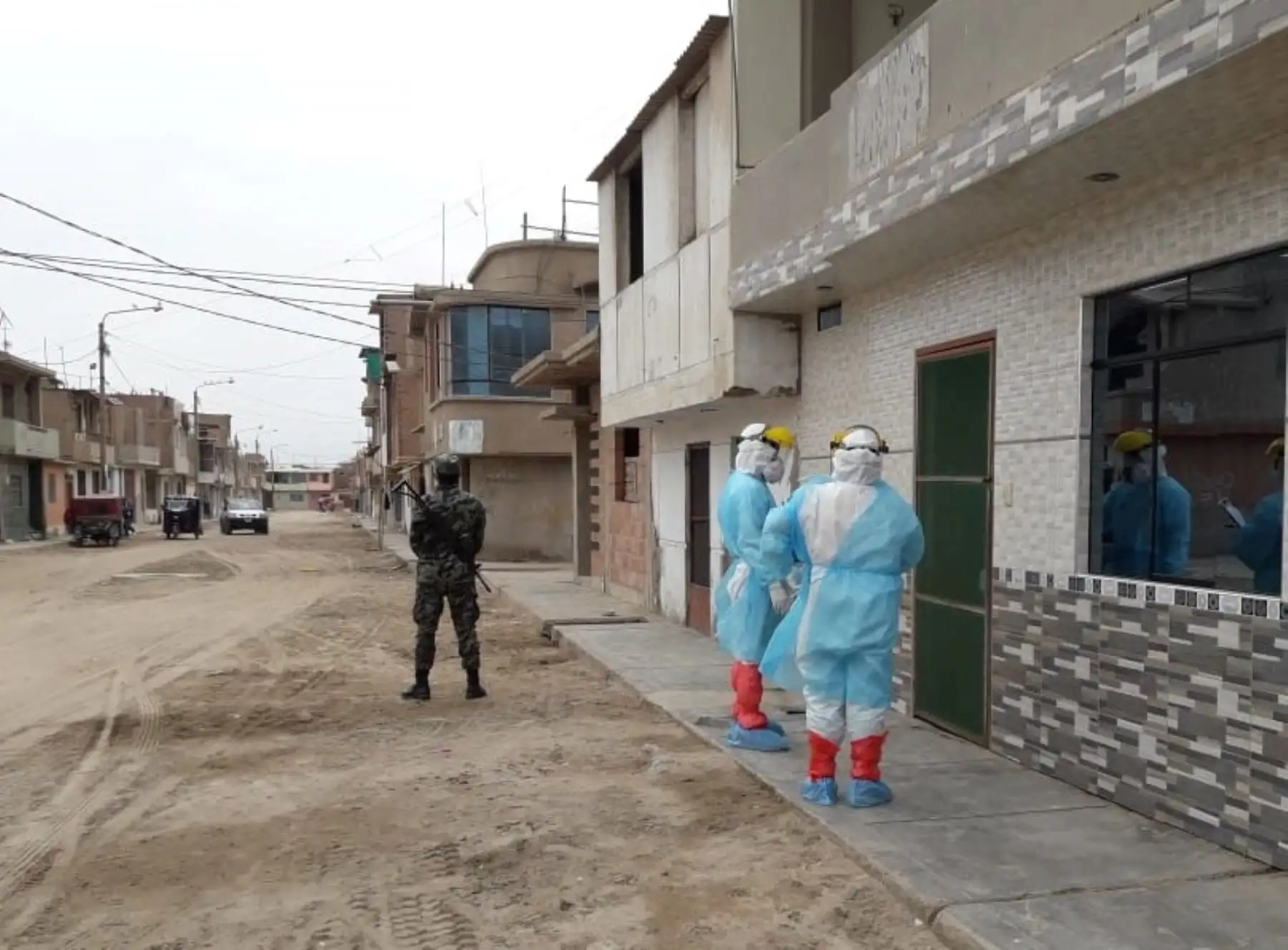 Las autoridades de Salud de Lambayeque ponen en marcha un nuevo plan y buscan detectar posibles casos de coronavirus (covid-19) casa por casa. ANDINA/Difusión