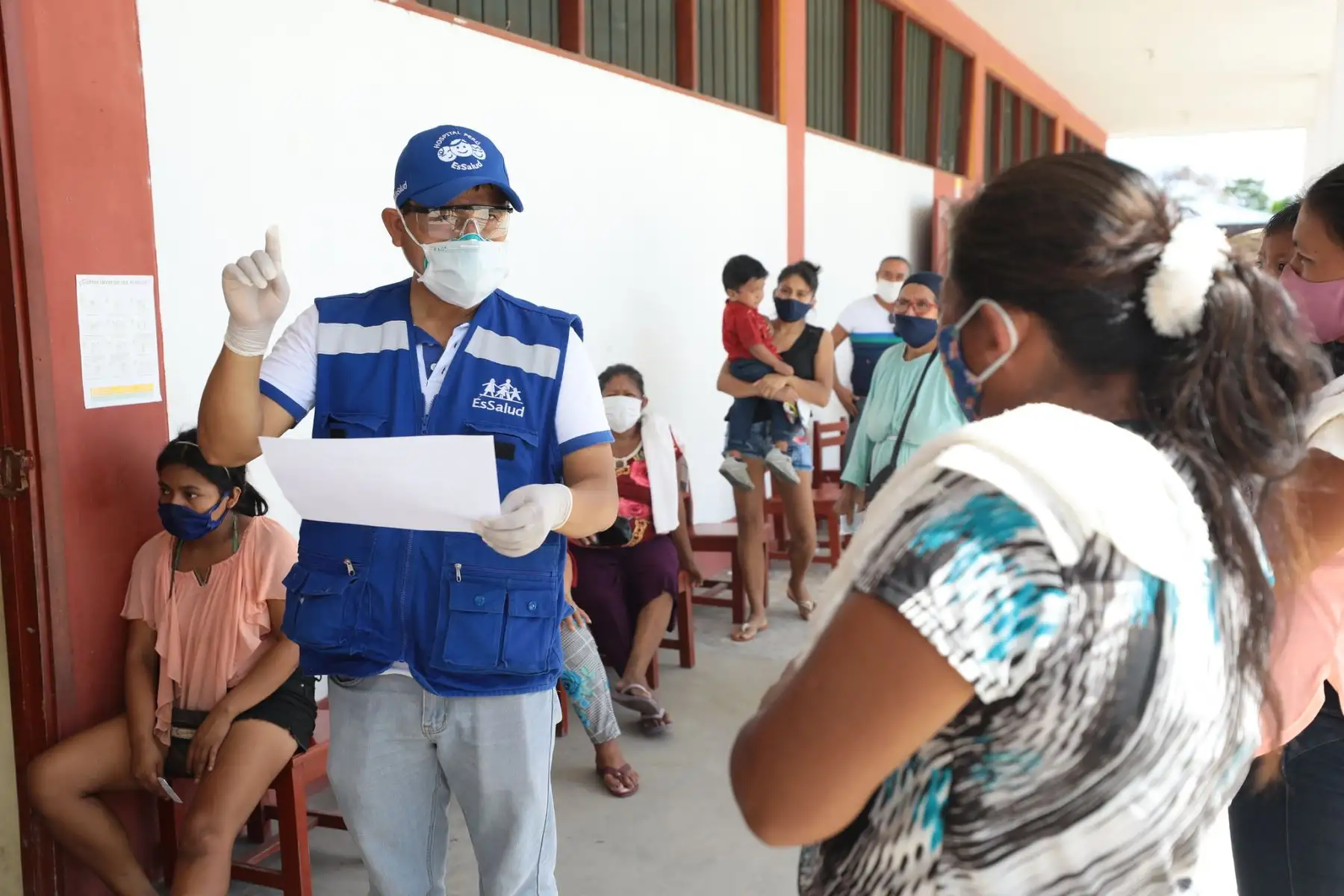 Campañas de acción cívica en las comunidades de Santa Rosa del Yavarí y Caballococha en la frontera tripartita de Perú, Brasil y Colombia.Foto ANDINA/EsSalud