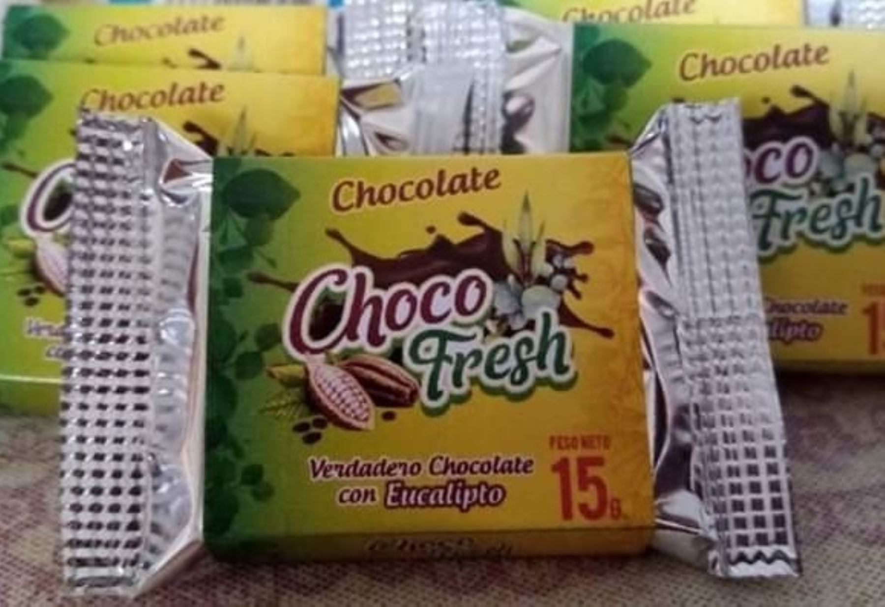 Emprendedores de Huánuco innovan con chocolate hecho a base de eucalipto y cacao. ANDINA/Difusión