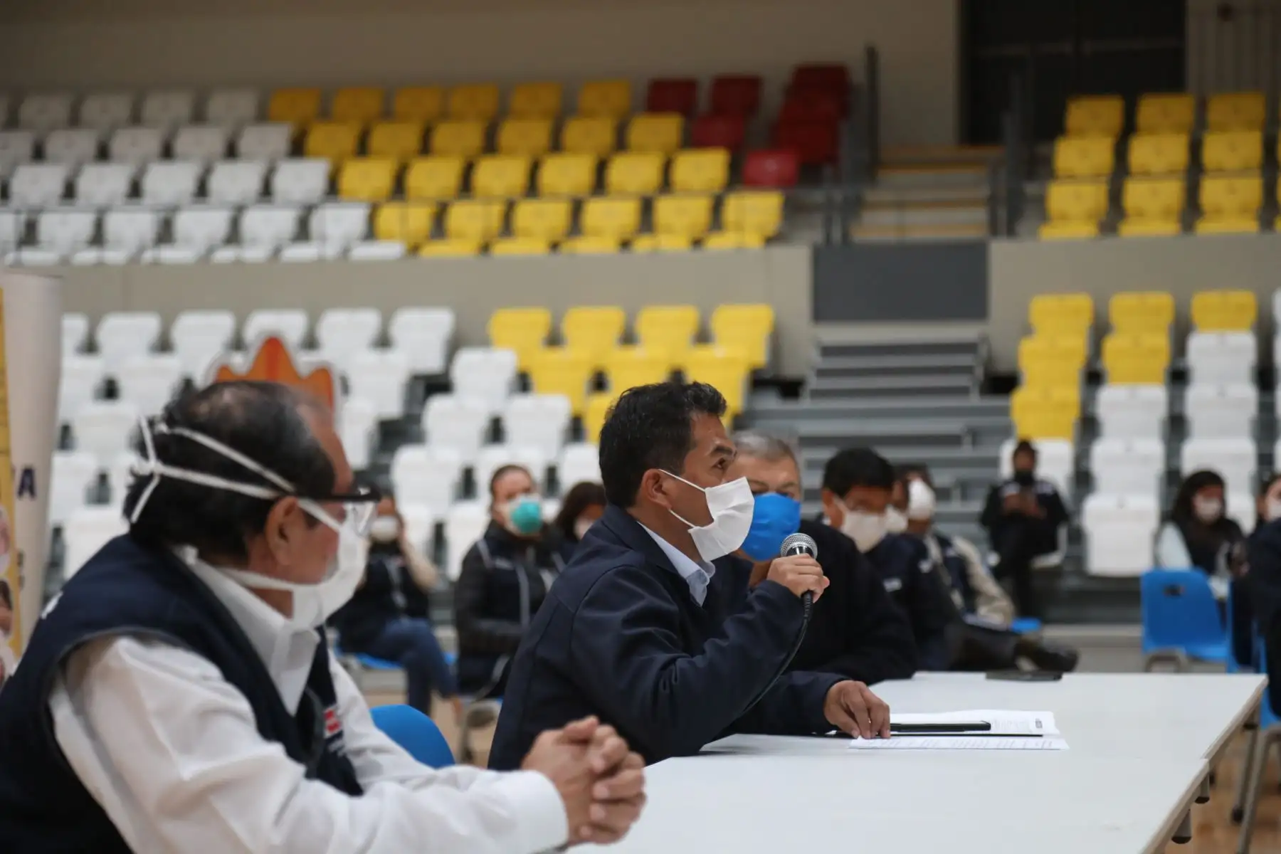 Reunión con directores de centros de salud de la Diris Lima Sur.
Foto: Minsa