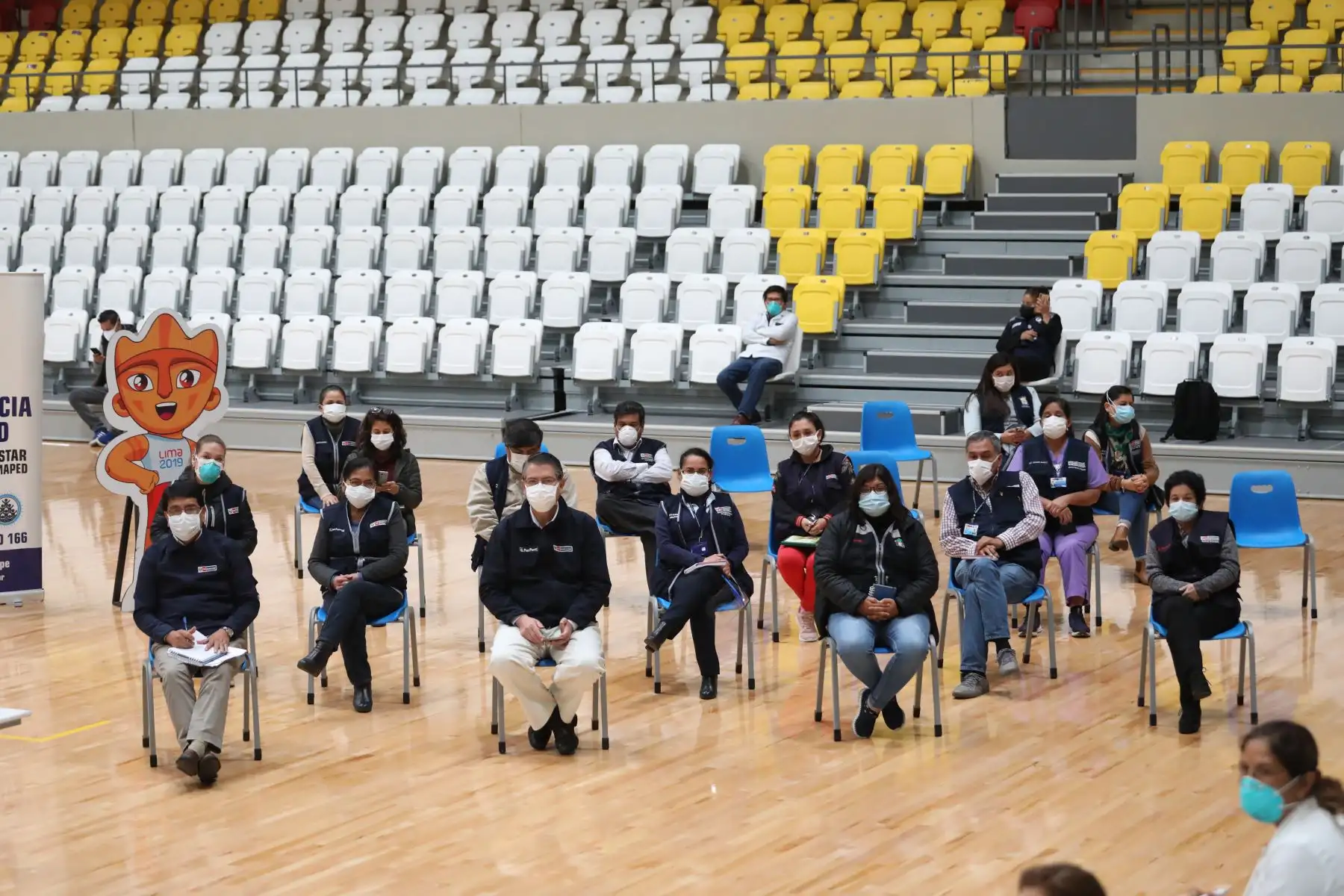 Reunión con directores de centros de salud de la Diris Lima Sur.
Foto: Minsa