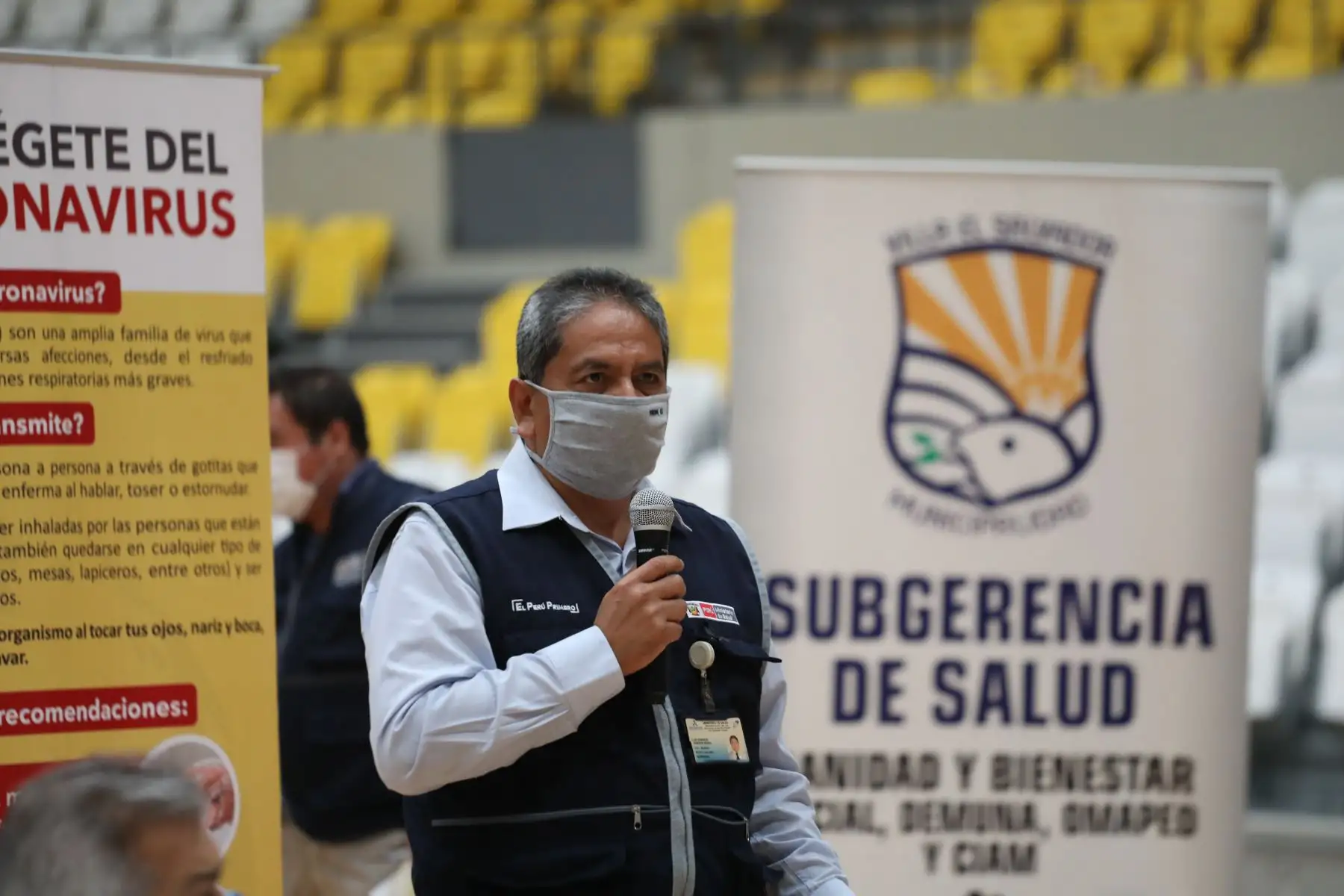 Reunión con directores de centros de salud de la Diris Lima Sur.
Foto: Minsa
