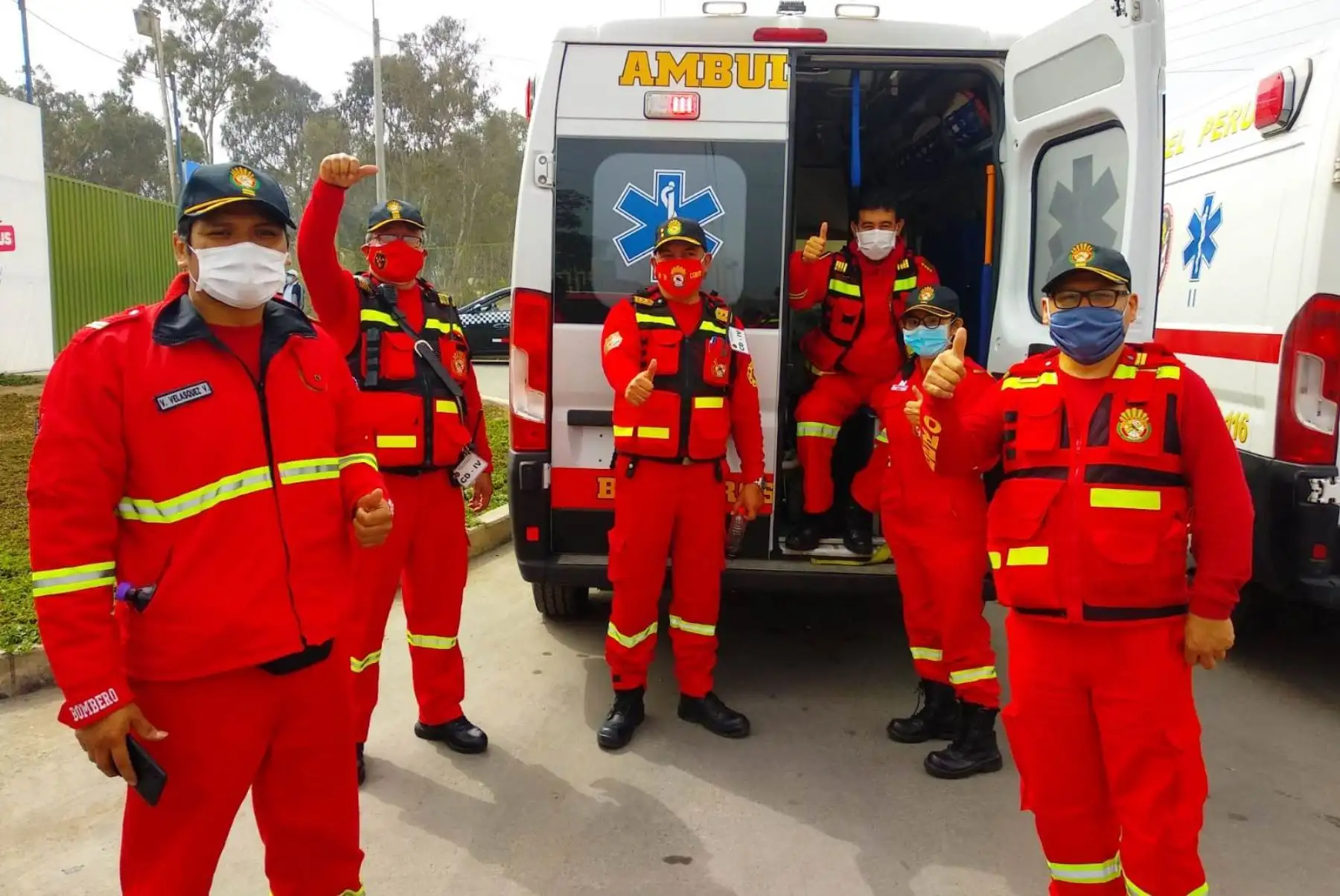 ¡Excelemte! 4 bomberos más superan el covid-19 y se podrán reintegrar al servicio. Foto: ANDINA/Difusión.