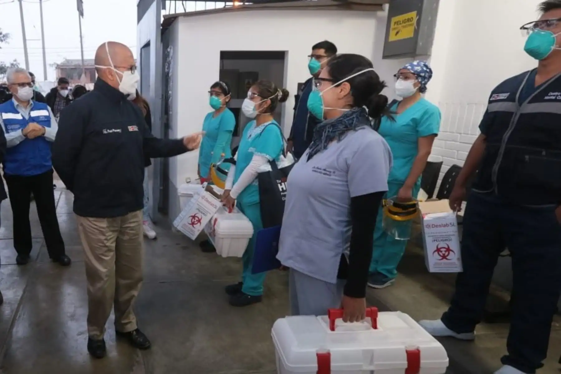 Ministro de Salud, Víctor Zamora, lidera el lanzamiento de la estrategia "La Hora de la Atención Primaria" en la sede de la DIRIS Centro. Foto: ANDINA/Minsa