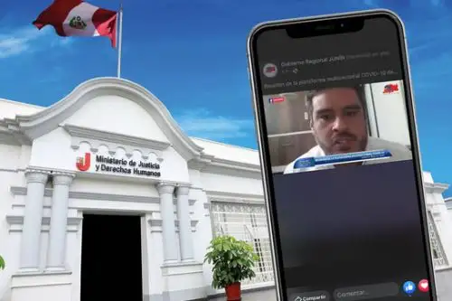 El viceministro de Derechos Humanos y Acceso a la Justicia, Daniel Sánchez, participó en sesión de la Plataforma Multisectorial Junín Covid-19.