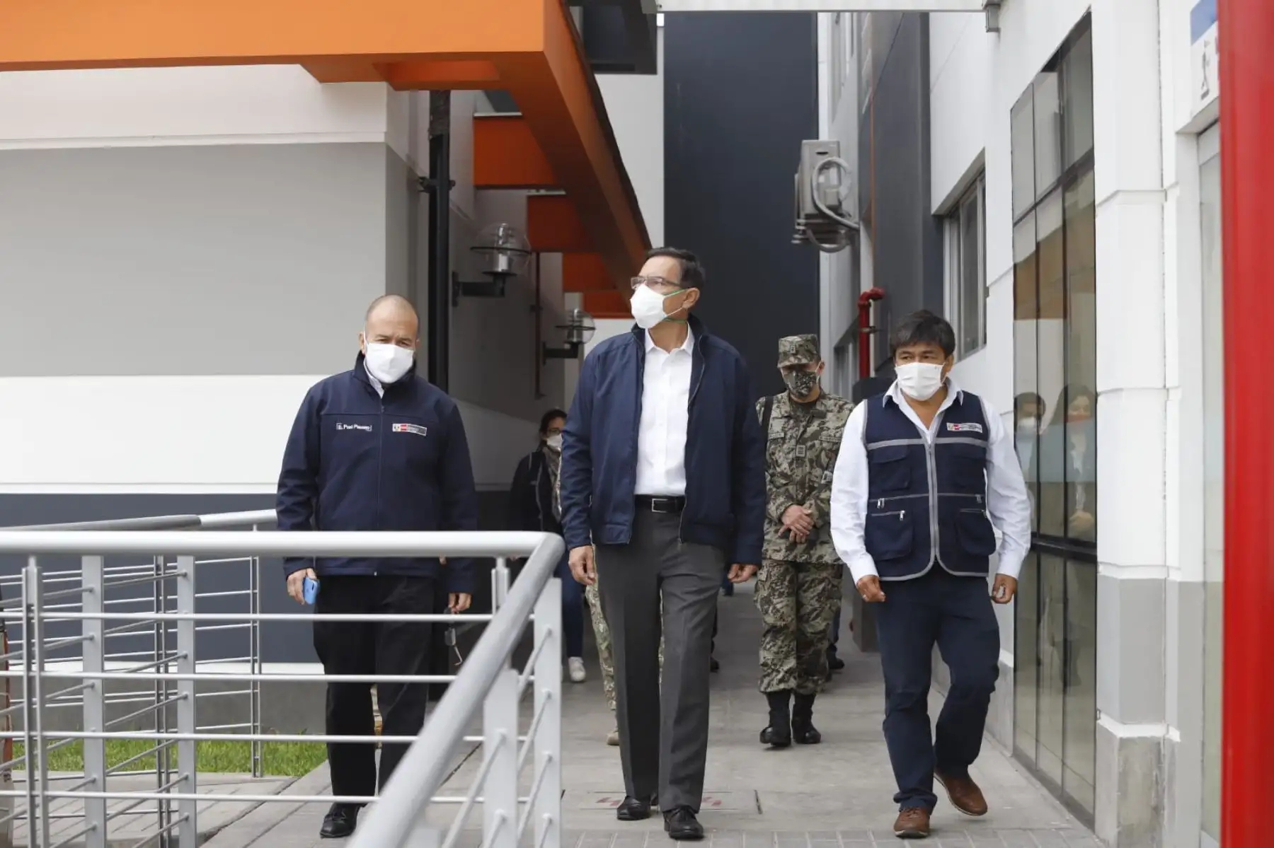El presidente de la República, Martín Vizcarra, visita las instalaciones del Hospital de Ate Vitarte.
