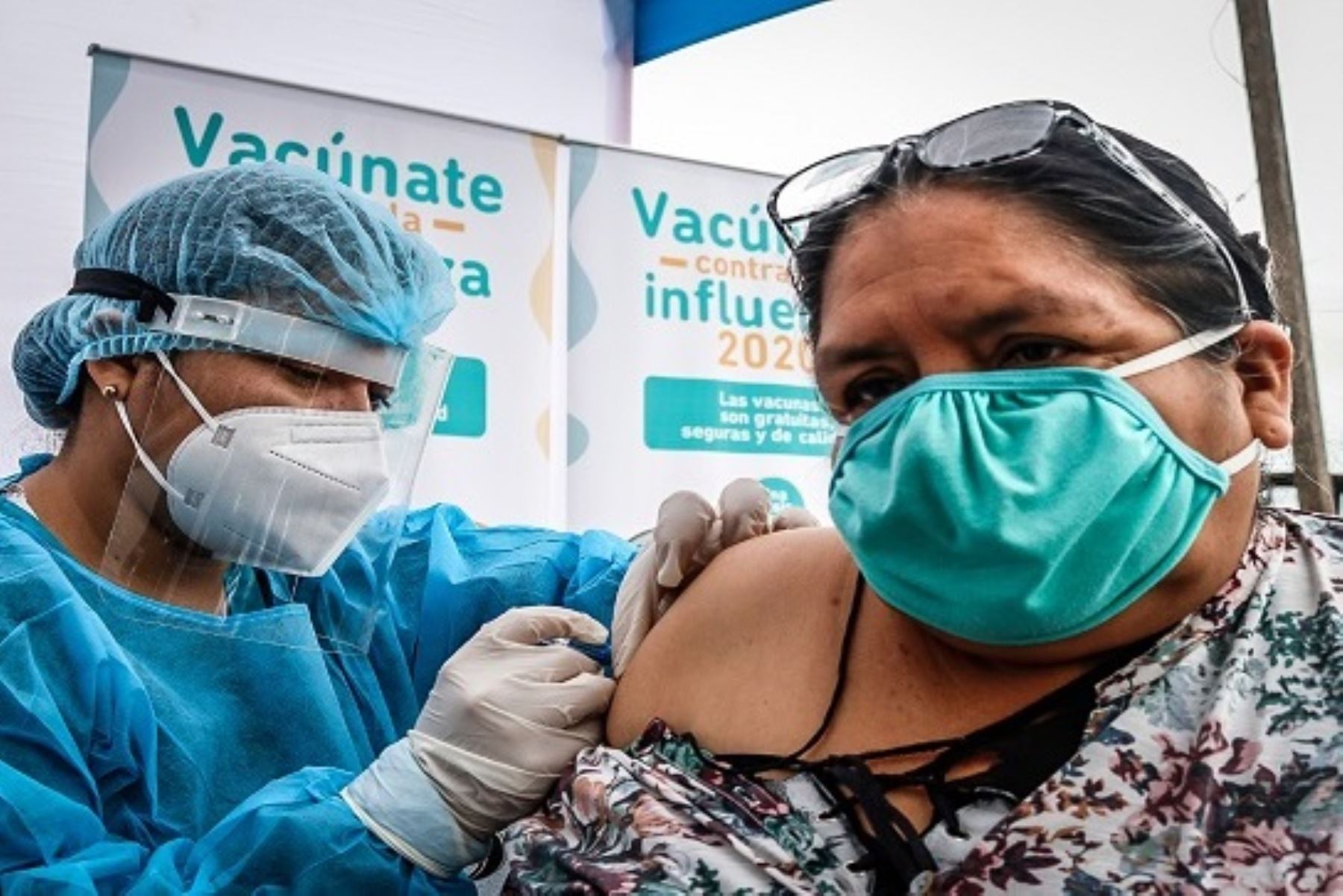 Vacunan a 600 niños y adultos mayores contra influenza y neumococo en Ticlio Chico. Foto: ANDINA/Difusión.