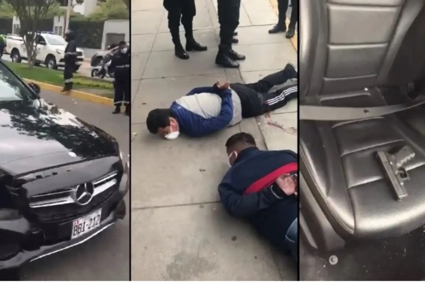 San Borja: Policía detiene a tres delincuentes tras persecución y balacera. Foto: ANDINA/Difusión.