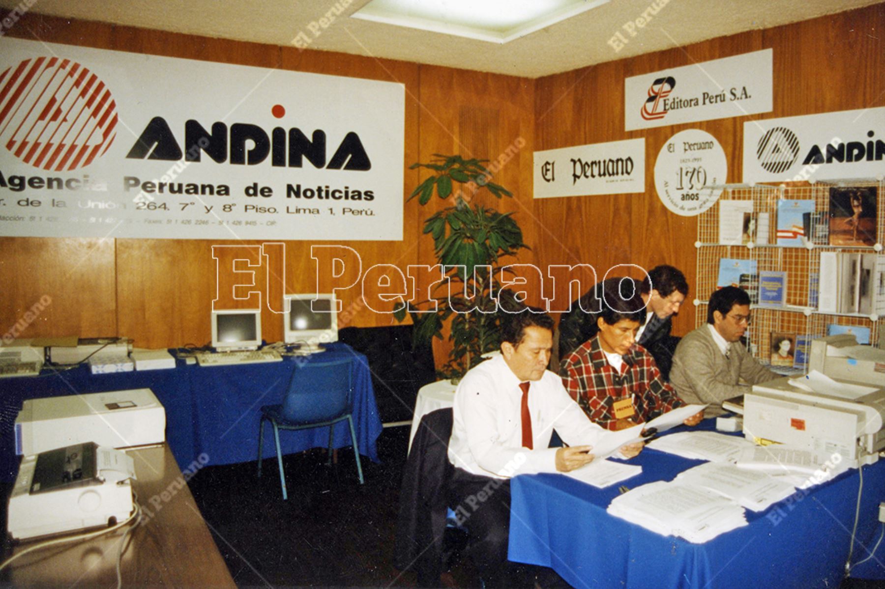 Lima - 1995 / Redacción de la Agencia Peruana de Noticias Andina. Foto: ANDINA