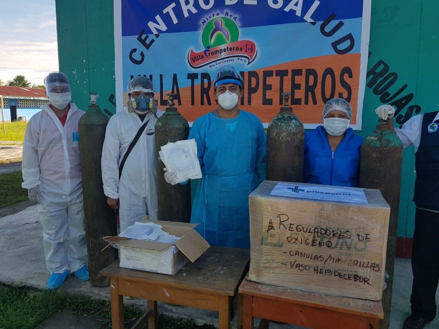 Donan medicamentos y oxígeno para atención a comunidades indígenas de Loreto ante posibles casos de coronavirus. ANDINA/Difusión