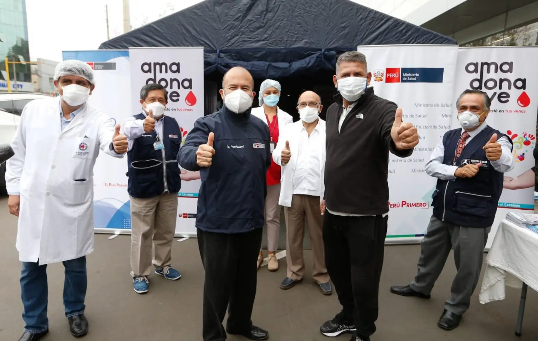 En el marco del Día Mundial del Donante de Sangre, el ministro de  Salud, Víctor Zamora  presenta la plataforma digital “Registro para donar sangre”, donde las personas interesadas pueden registrarse para realizar la donación de manera fácil y ordenada. 
Foto: Minsa