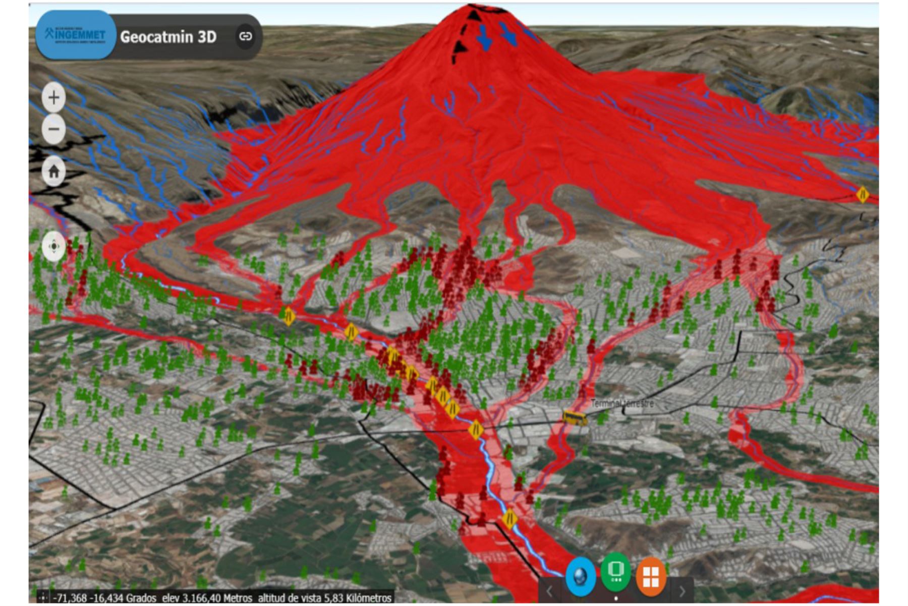 El Ingemmet trabaja en la elaboración de un nuevo mapa de peligros del volcán Misti, ubicado en la región Arequipa. Foto: Ingemmet