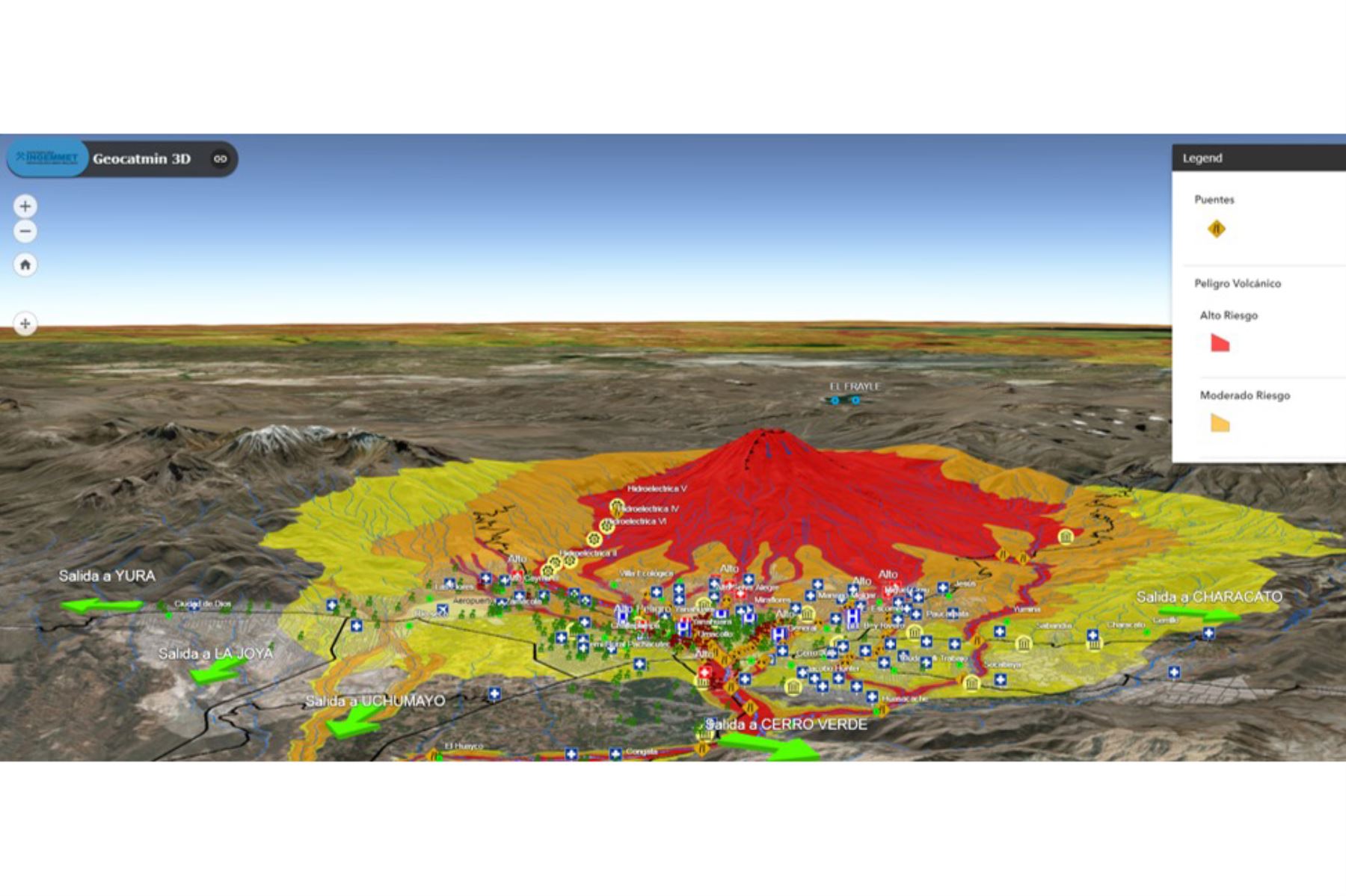 El Ingemmet trabaja en la elaboración de un nuevo mapa de peligros del volcán Misti, ubicado en la región Arequipa. Foto: Ingemmet