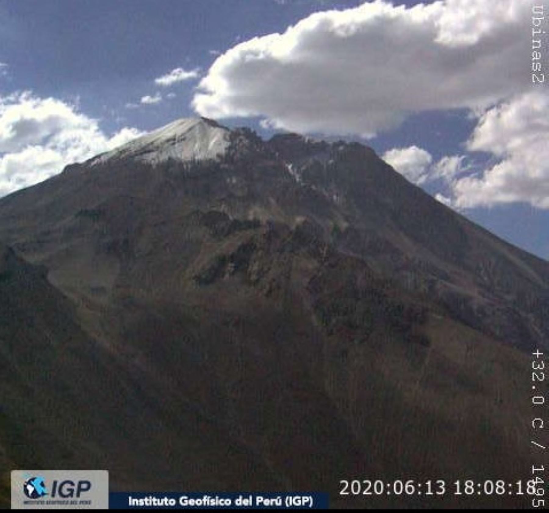 El Instituto Geofísico del Perú (IGP), a través del Centro Vulcanológico Nacional (Cenvul), informó hoy el registro de actividad sísmica leve en la zona del volcán Ubinas entre los días 8 al 13 de junio de 2020.