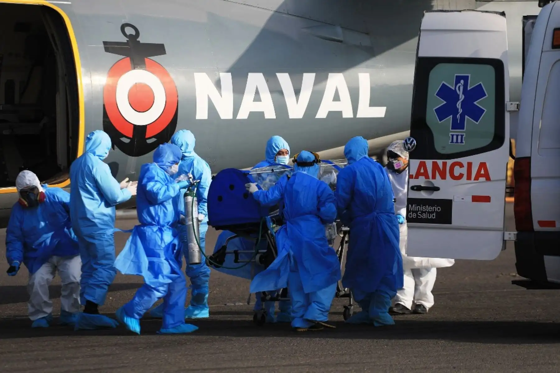 Minsa coordinó traslado de médico afectado por covid-19 de Puno a Lima. Foto: ANDINA/Difusión.