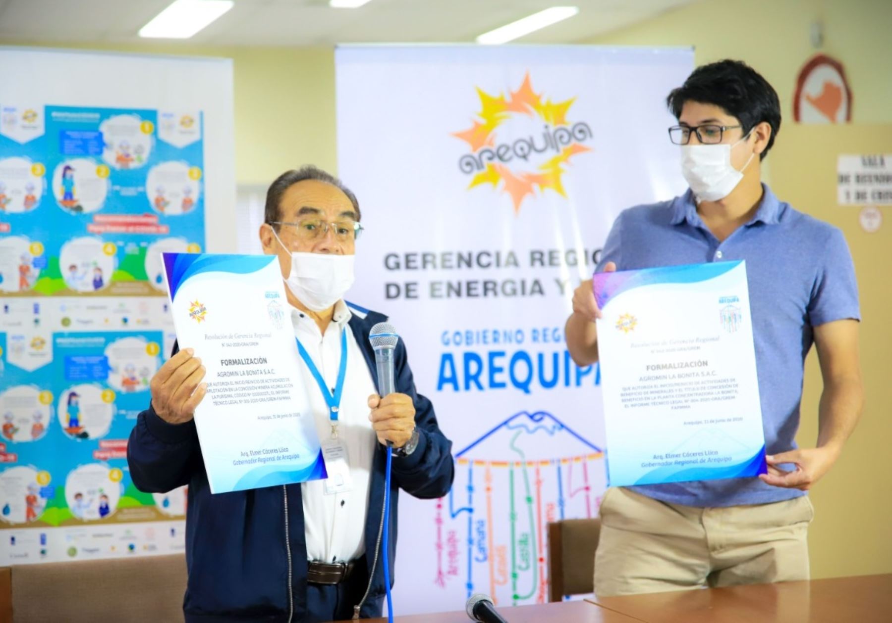 Mineros artesanales de Arequipa son los primeros en formalizar actividad de manera virtual ante el Ministerio de Energía y Minas. ANDINA/Difusión