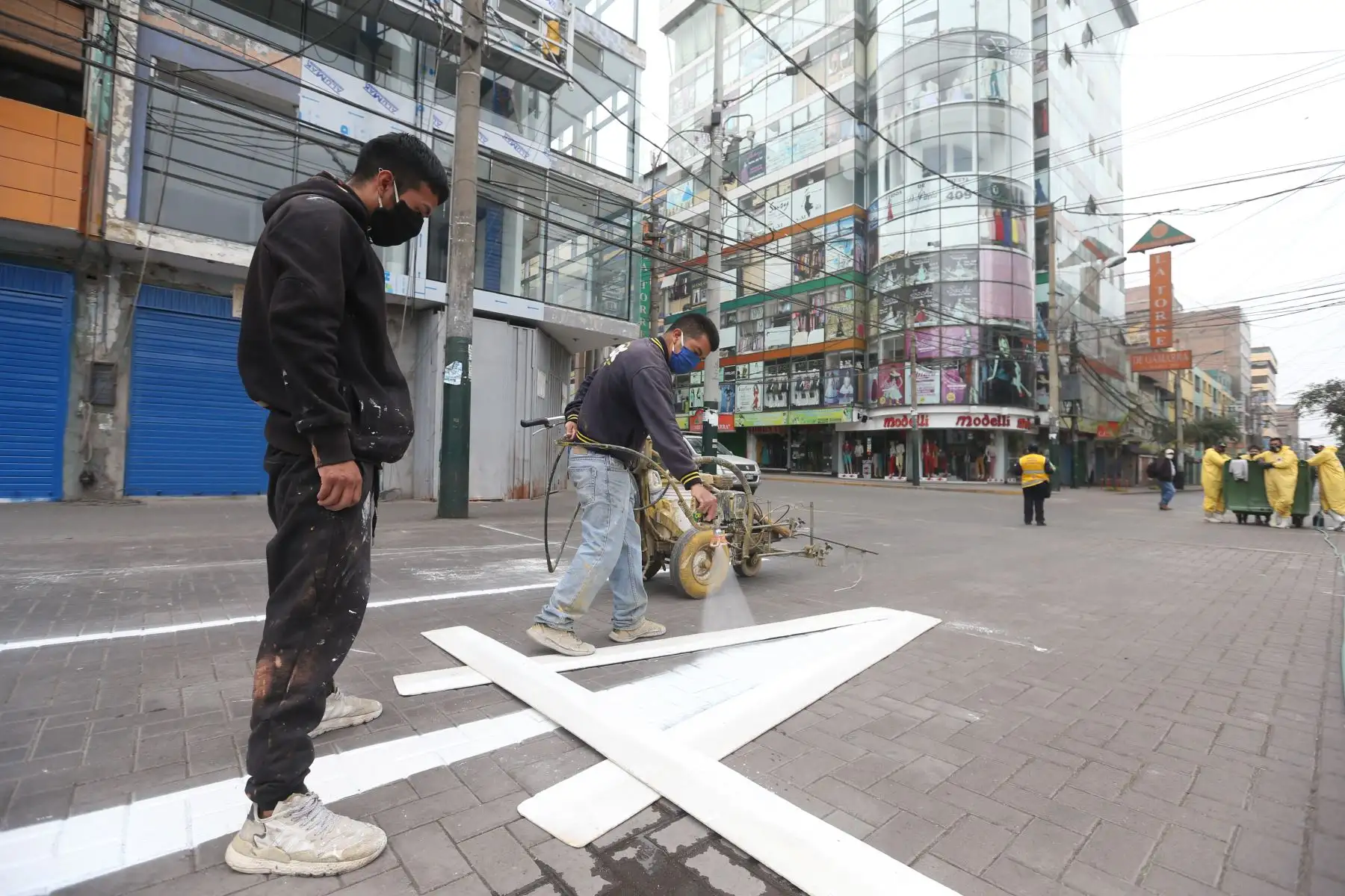 Emporio Gamarra se prepara para reanudar sus actividades a puerta cerrada. Foto: ANDINA/Jhonel Rodríguez Robles