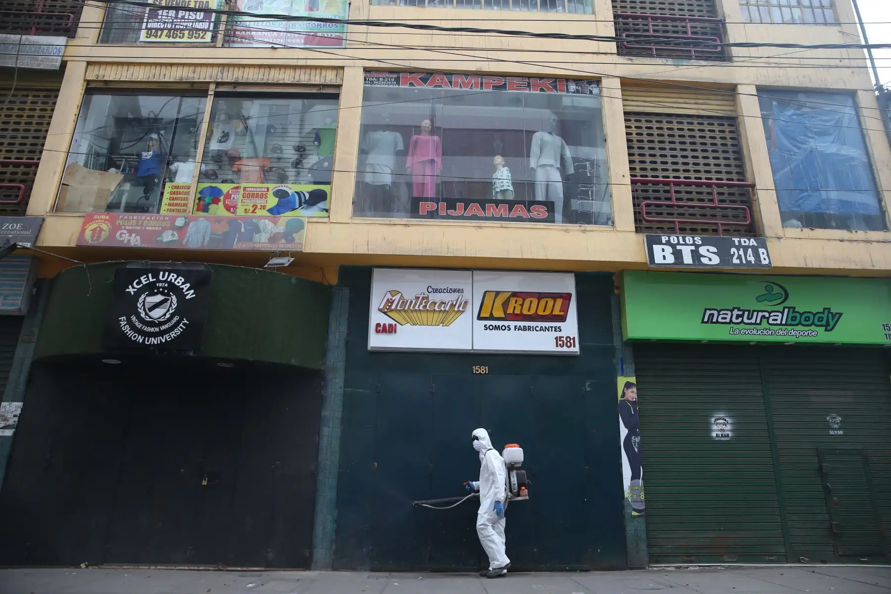 Emporio Gamarra se prepara para reanudar sus actividades a puerta cerrada. Foto: ANDINA/Jhonel Rodríguez Robles