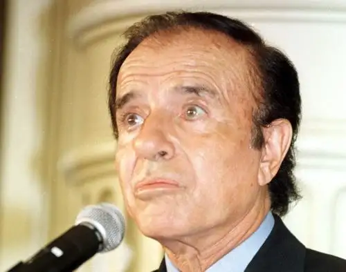 Expresidente argentino Carlos Menem. Foto: EFE