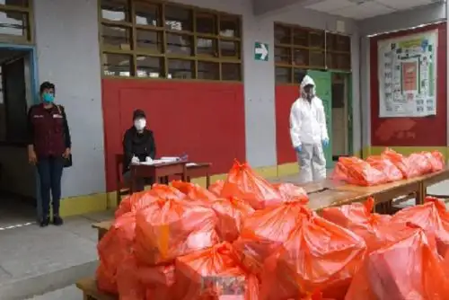 Se han distribuido 294 toneladas de alimentos en la modalidad productos y 142 toneladas para la modalidad raciones,