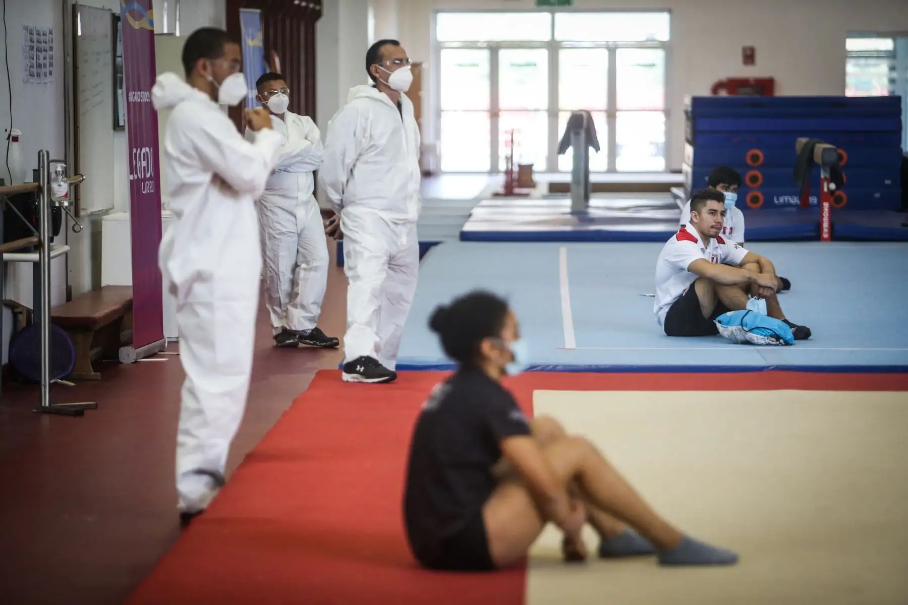 Después de 93 días de aislamiento social decretado por el Gobierno como medida preventiva para enfrentar la pandemia del covid-19, la selección peruana de Gimnasia,inicia los entrenamientos de preparación para el torneo internacional.
Foto: ANDINA/Jhonel Rodríguez Robles