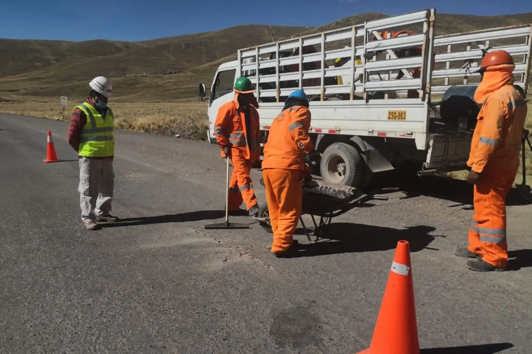 MTC destaca el reinicio de los trabajos en la carretera Checca-Masocruz, en Puno. ANDINA/Difusión