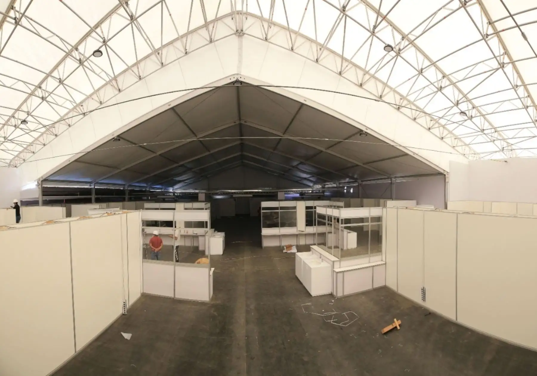 Un 98 % de avance presenta el nuevo ambiente Covid-19 del hospital Eleazar Guzmán de Chimbote. ANDINA/Difusión