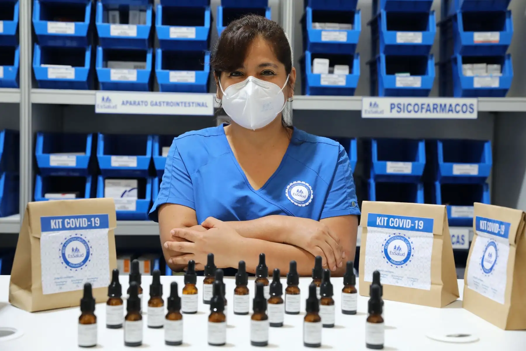 EsSalud Ucayali producirá 6 mil frascos mensuales de Ivermectina para el tratamiento del Covid-19
Foto: Essalud