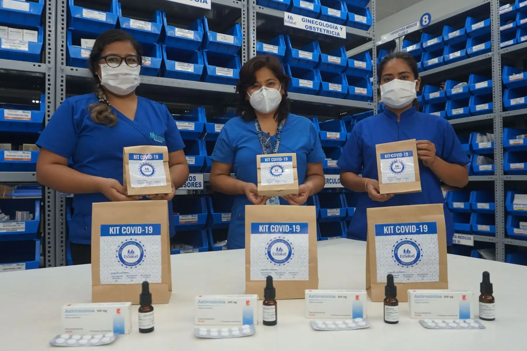 EsSalud Ucayali producirá 6 mil frascos mensuales de Ivermectina para el tratamiento del Covid-19
Foto: Essalud