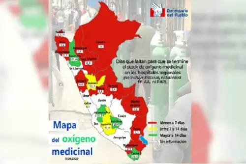Del mismo modo, 3 regiones tienen entre una a dos semanas de stock, 4 regiones más de 2 semanas de stock y 6 regiones carecen de información confiable.