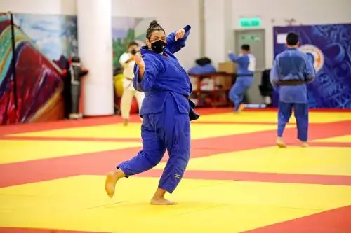 El judo regreso a los entrenamientos en la Villa Deportiva Nacional