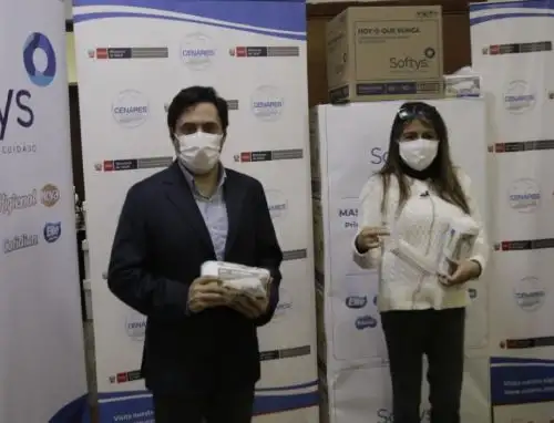 Ministerio de Salud (Minsa) recibió, a través de Cenares, una donación de tres millones de mascarillas en la lucha contra el covid-19.