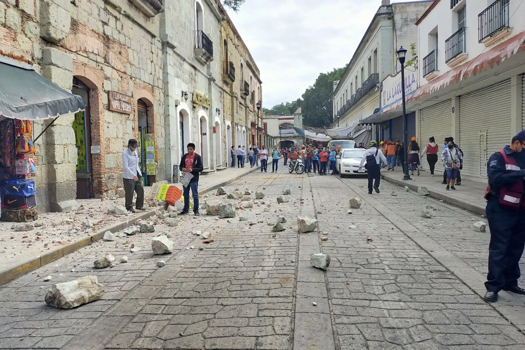Magnitud 7.5 con epicentro en Crucecita Huatulco, Oaxaca. Foto:@diarioelfortin