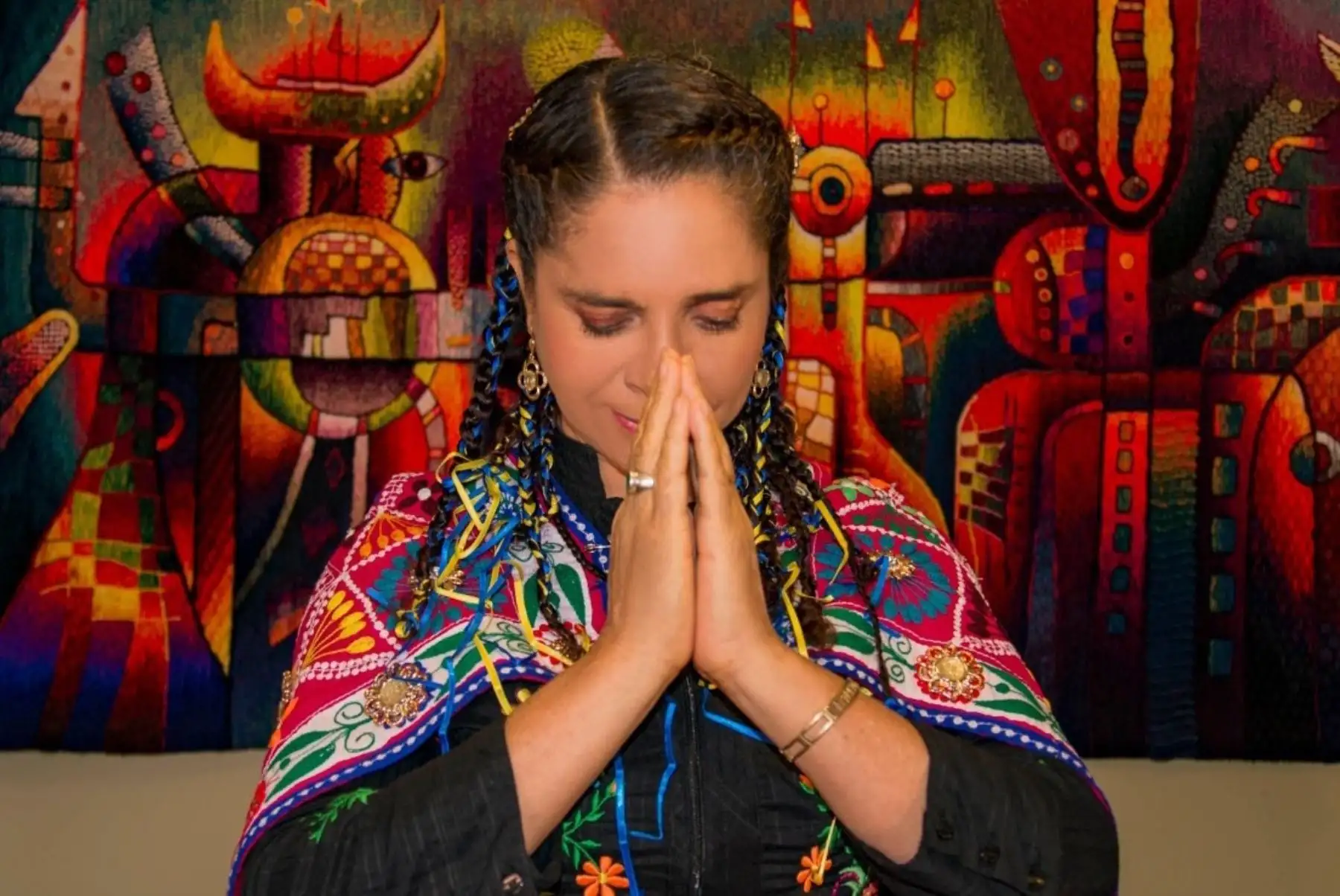 Saywa y su canto en el Día del Campesino.