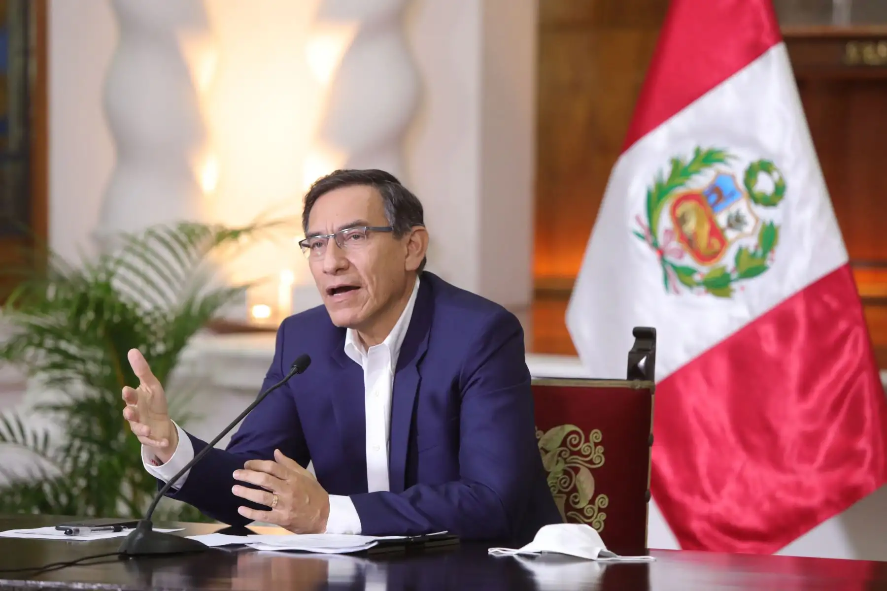 El presidente de la República, Martín Vizcarra, participó en la reunión virtual “Juntos por una respuesta para América Latina y el Caribe ante la Covid-19”, donde pudo intercambiar experiencias con diversos Jefes de Estado.
Foto: ANDINA/Prensa Presidencia