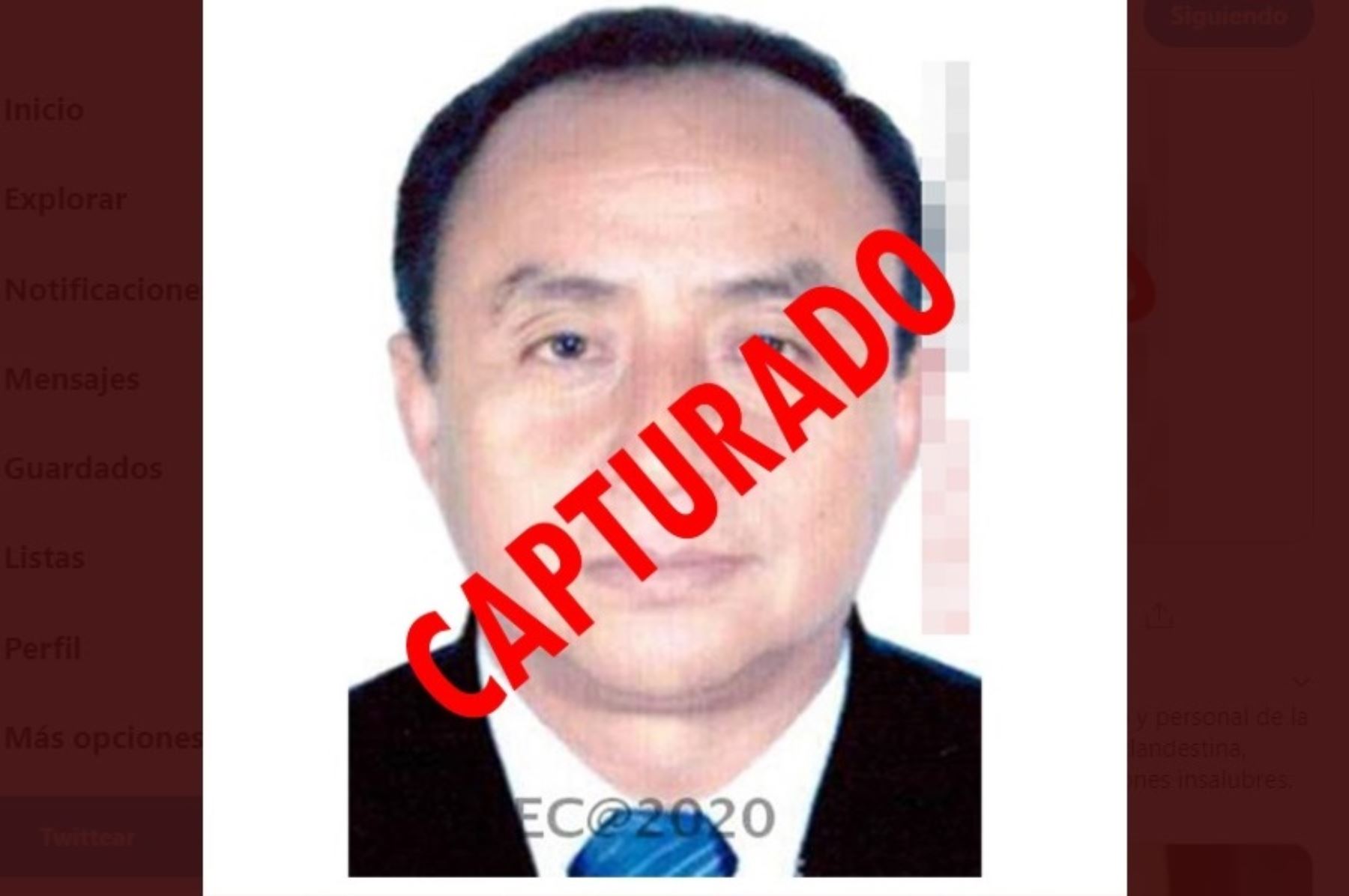 Policía captura a exgobernador Gregorio Santos en un operativo ejecutado en San Martín.