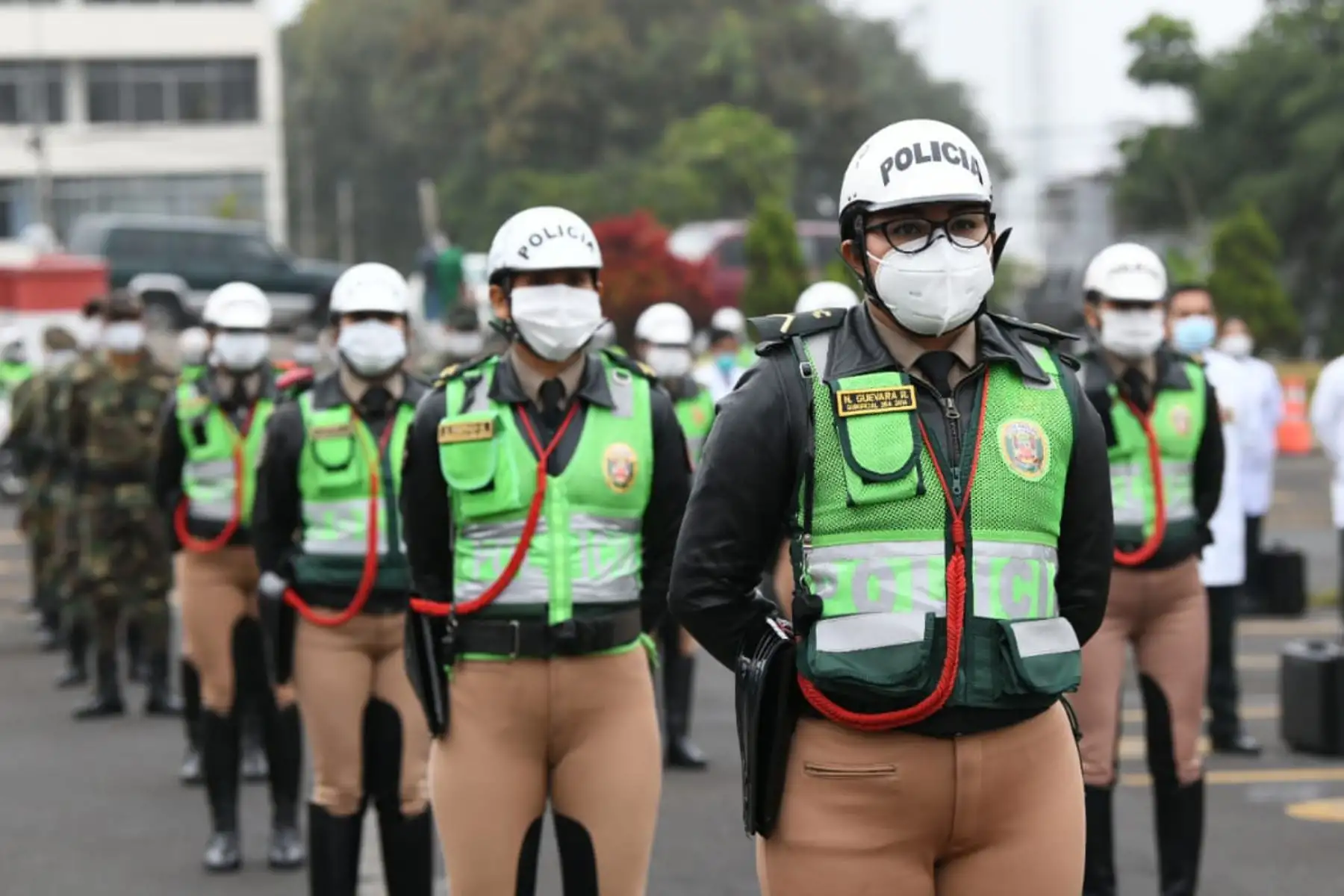 Ministro del Interior, Gastón Rodríguez, preside la presentación del plan de operaciones “Fortaleza 2020” de la Policía nacional para fortalecer la seguridad ciudadana en la fase de reactivación económica a nivel nacional. Foto:@MininterPeru.