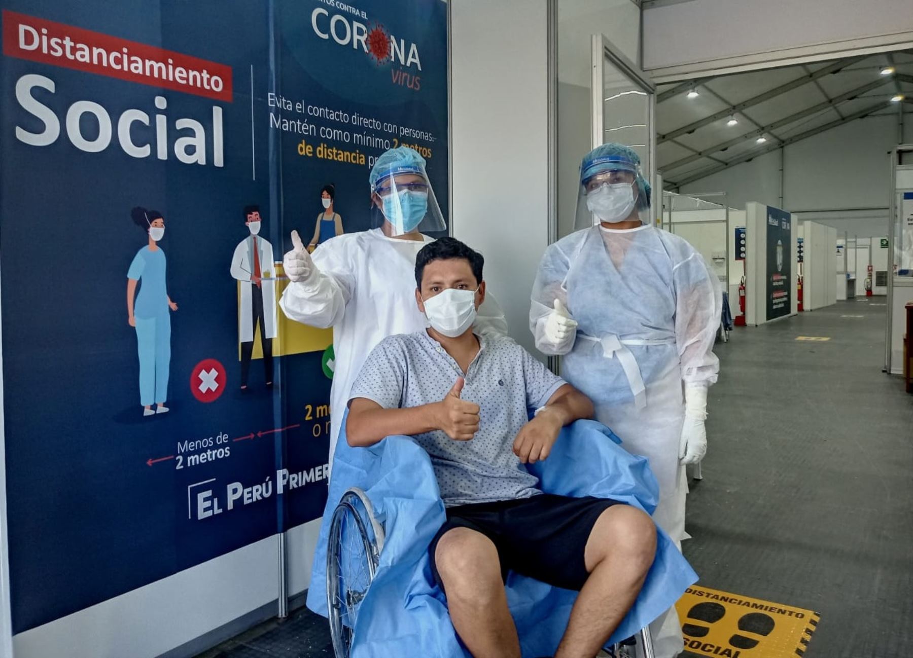 Tres pacientes ganan la batalla al coronavirus en la Villa EsSalud Piura y recibieron el alta médica.