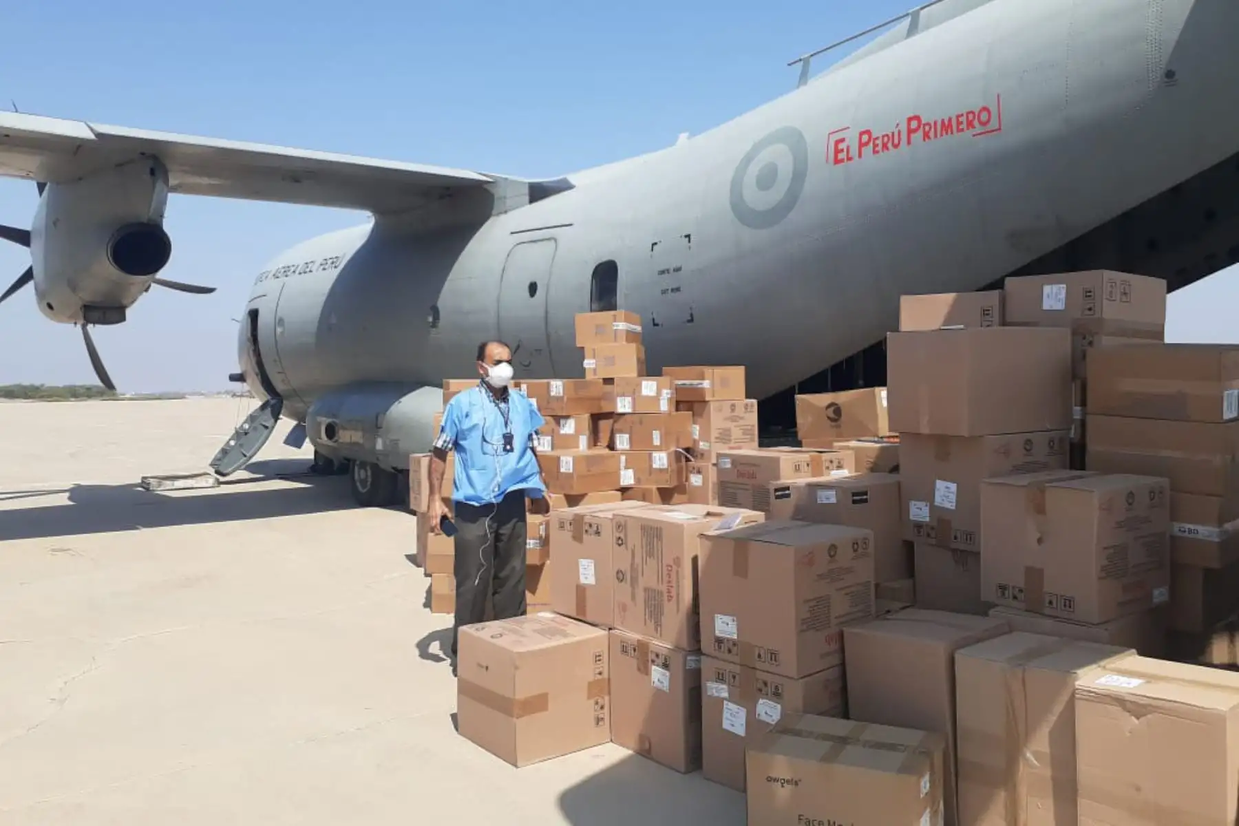Nuevo lote de equipos de protección personal, pruebas rápidas y medicamentos recibió Lambayeque.Foto: ANDINA/Difusión