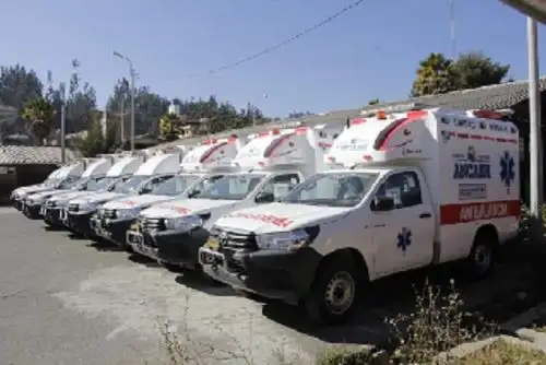 Los vehículos son ambulancias rurales del tipo II y serán equipadas con ventiladores mecánicos y bombas de infusión en las siguientes semanas.