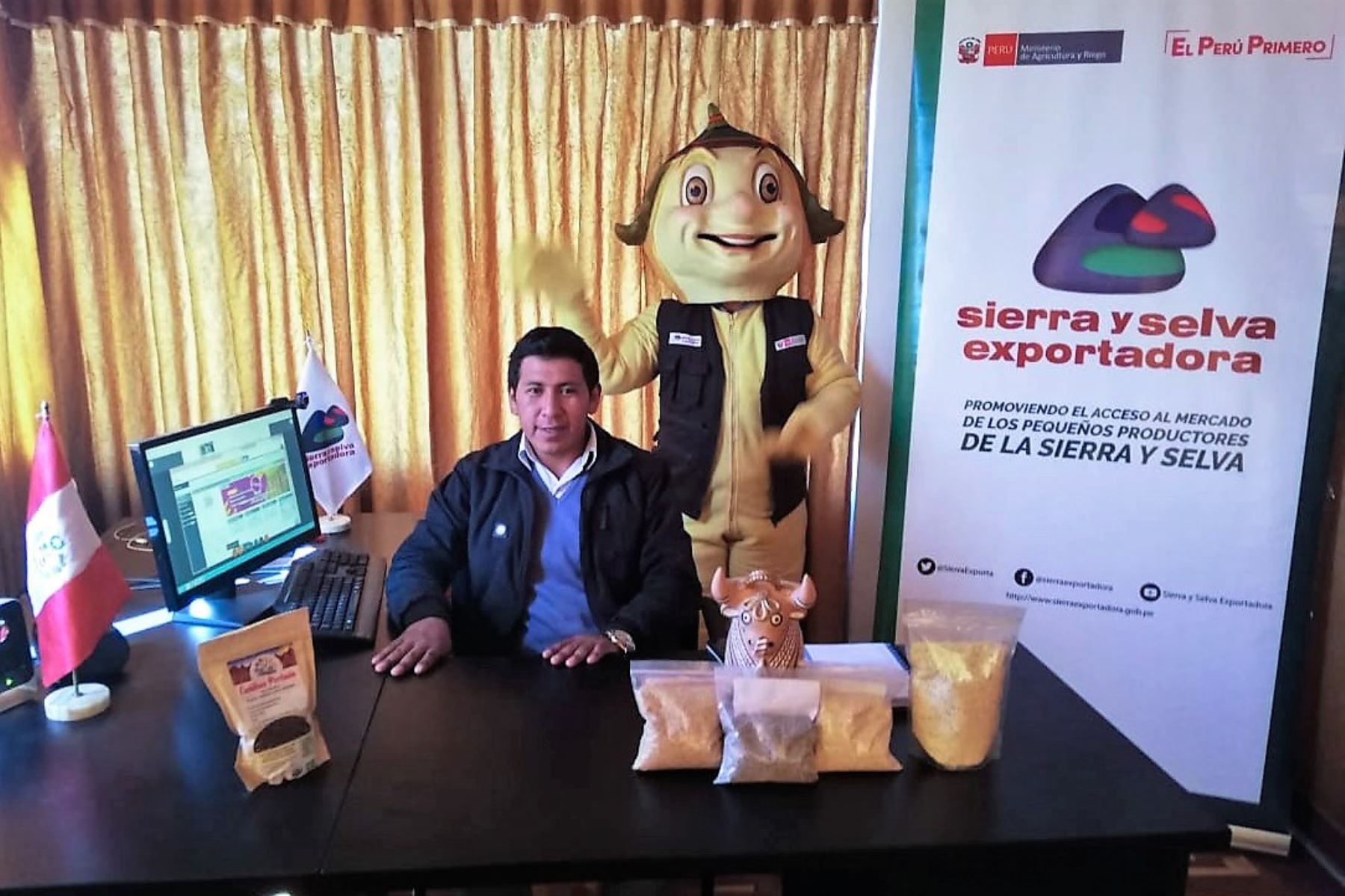 Actividad de Sierra y Selva Exportadora para promover los granos andinos.