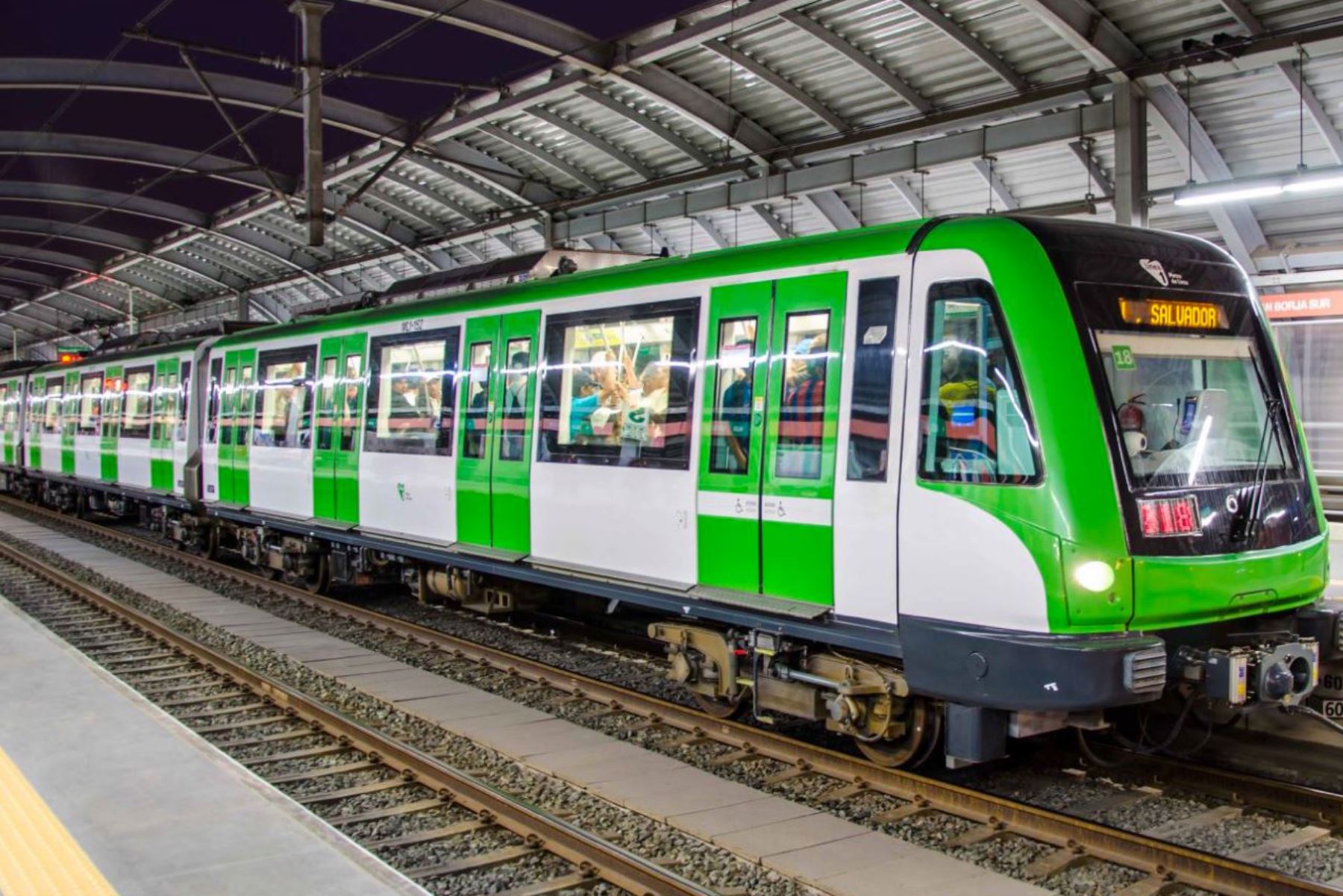 La capacidad de los trenes de la Línea 1 se reducirá de 1,200 a 200 pasajeros aproximadamente, con el objetivo de salvaguardar a los usuarios y cumplir con el distanciamiento social de un metro. Foto: ANDINA/Metro de Lima