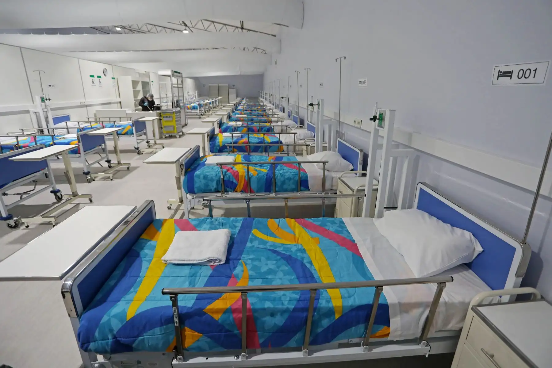 Legado Lima 2019 entrega ambiente de hospitalización temporal en Hospital Cayetano Heredia.
Foto: Legado Lima 2019