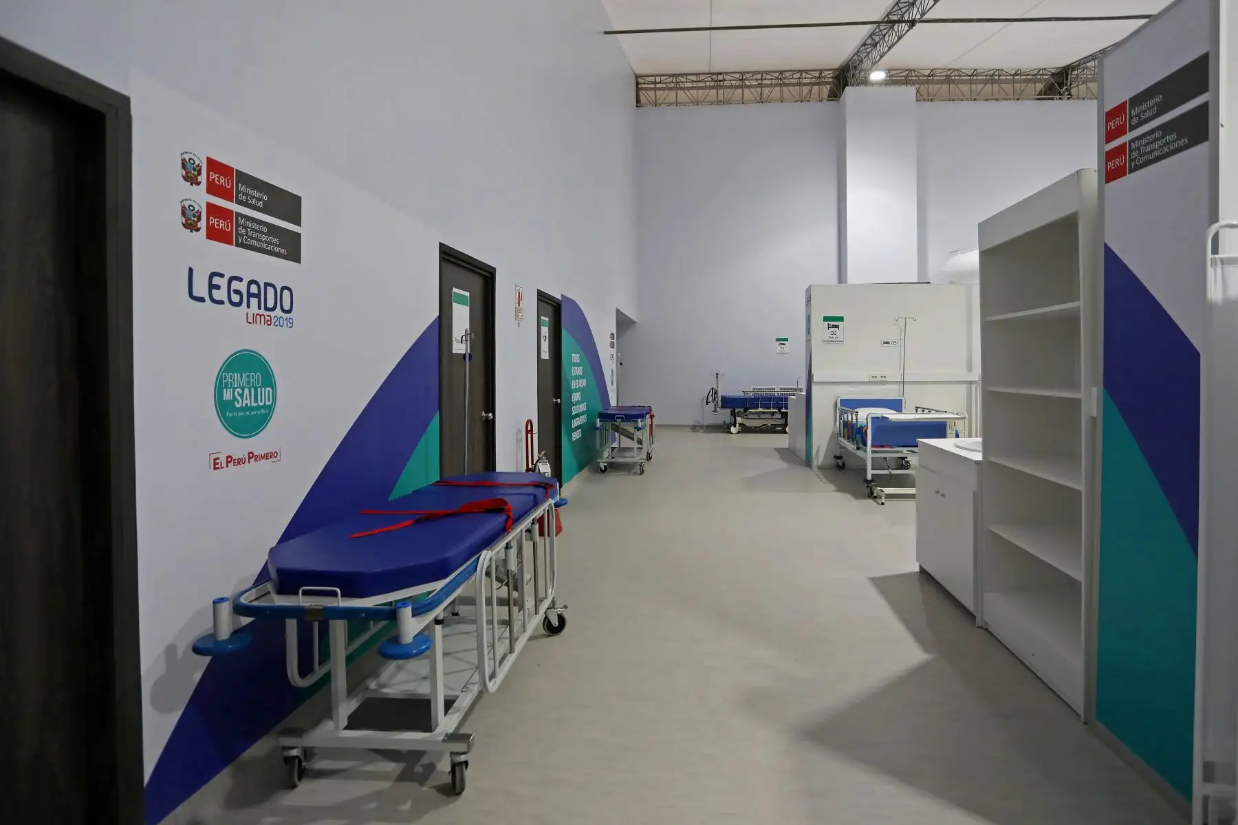 Legado Lima 2019 entrega ambiente de hospitalización temporal en Hospital Cayetano Heredia.
Foto: Legado Lima 2019